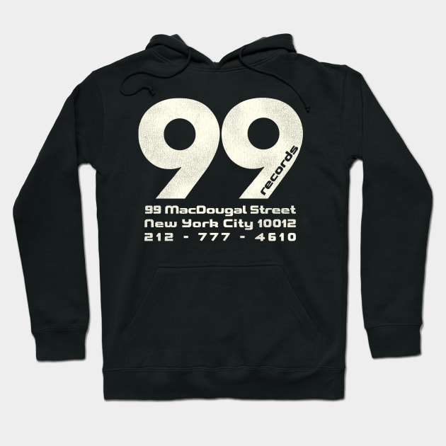 99 RECORDS // 80s Defunct Music Label Hoodie by darklordpug